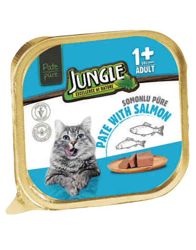 Jungle Kedı Pure Yetıskın 100 Gr Somonlu