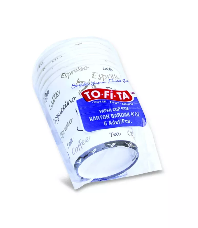 Tofıta 1925 Karton Bardak 9 Oz 5'li