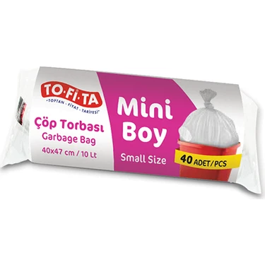 To-Fi-Ta Mini Boy Çöp Torbası 40'lı