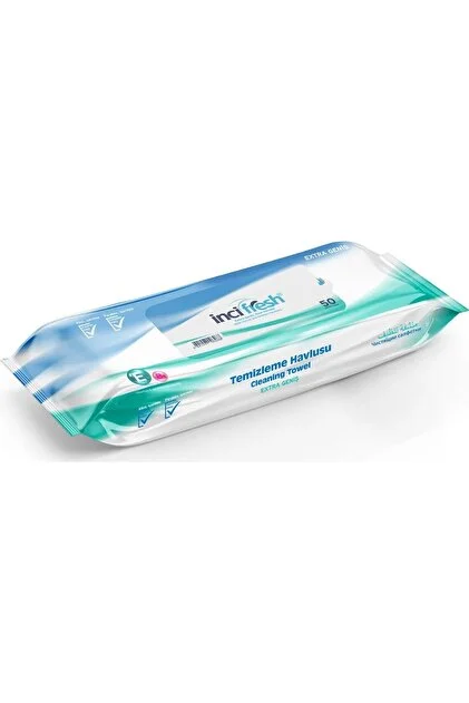 İnci Fresh Islak Vücut Temizleme Havlusu 50'li