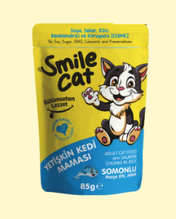 Smıle Cat Pouch Somonlu 85 G