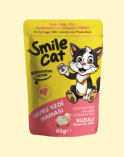 Smıle Cat Pouch 85 G Yavru Kedi Kuzulu